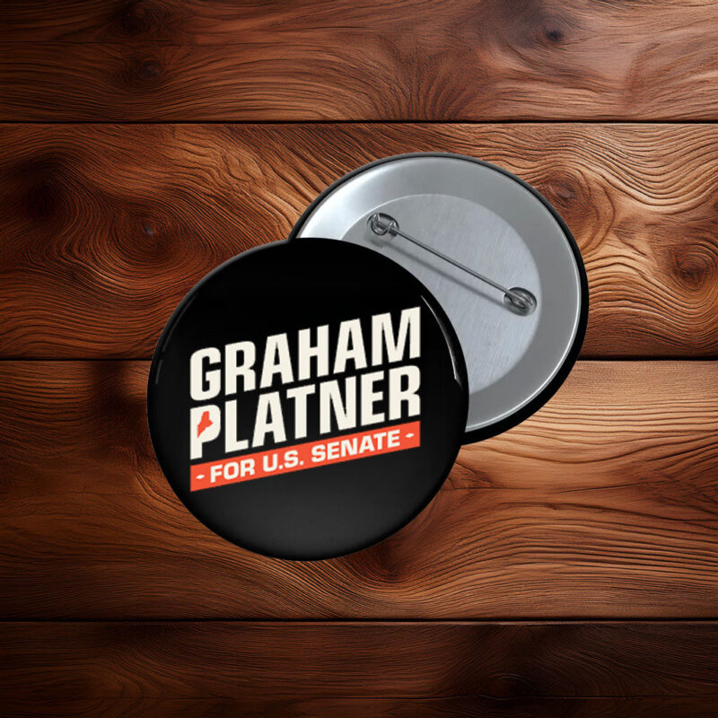 Graham Platner for U.S. Senate Patriotic Election Button