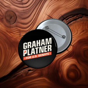 Graham Platner for U.S. Senate Patriotic Election Button