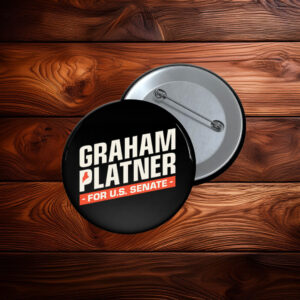 Graham Platner for U.S. Senate Patriotic Election Button