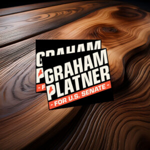Graham Platner for U.S. Senate Patriotic Election Sticker