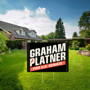 Graham Platner for U.S. Senate Patriotic Election Yard Sign