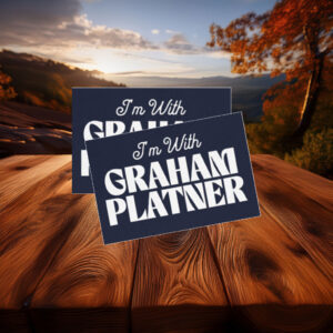 I'm With Graham Platner Sticker