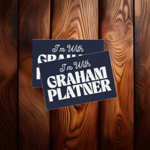 I'm With Graham Platner Sticker