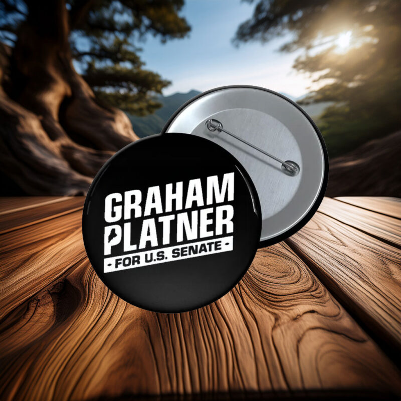 Official Graham Platner For US Senate Button