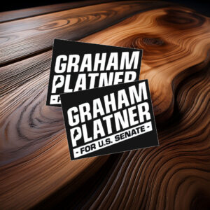 Official Graham Platner For US Senate Sticker
