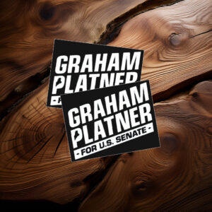 Official Graham Platner For US Senate Sticker