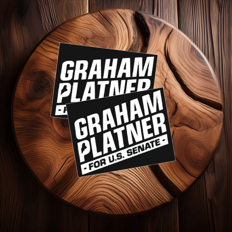 Official Graham Platner For US Senate Sticker