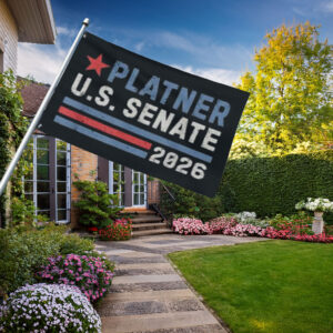 Platner 2026 Patriotic Campaign Flag