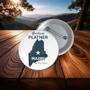 Vintage Graham Platner for U.S. Senate from Maine 2026 Button
