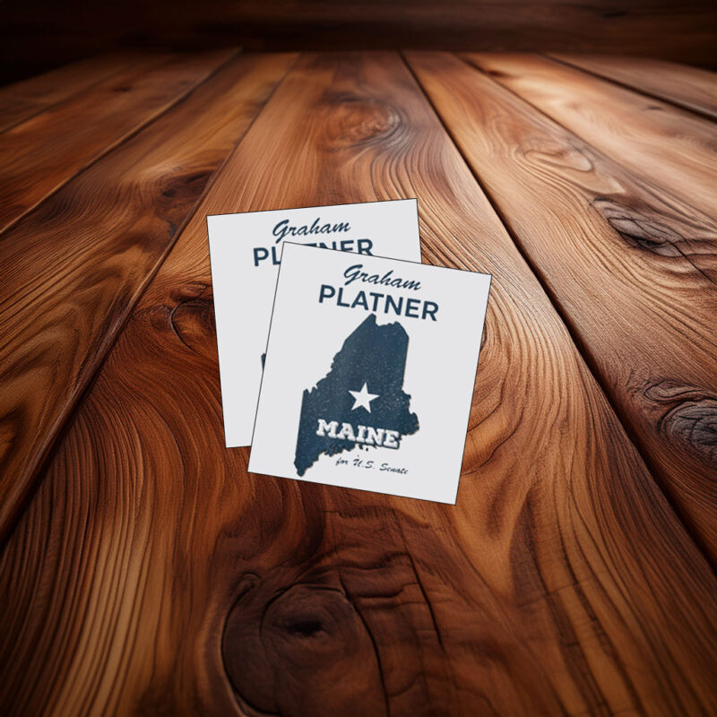 Vintage Graham Platner for U.S. Senate from Maine 2026 Sticker