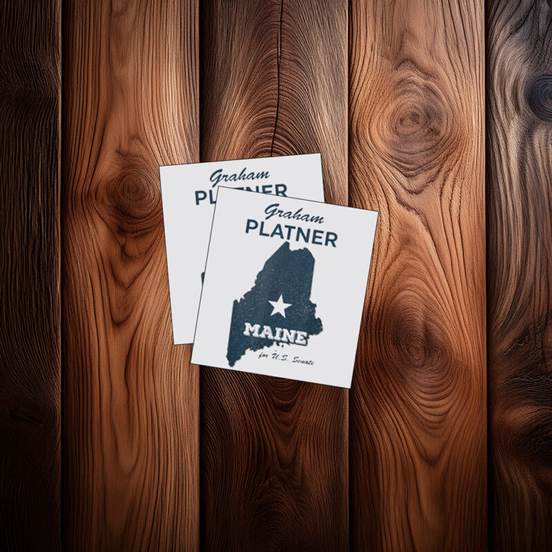 Vintage Graham Platner for U.S. Senate from Maine 2026 Sticker