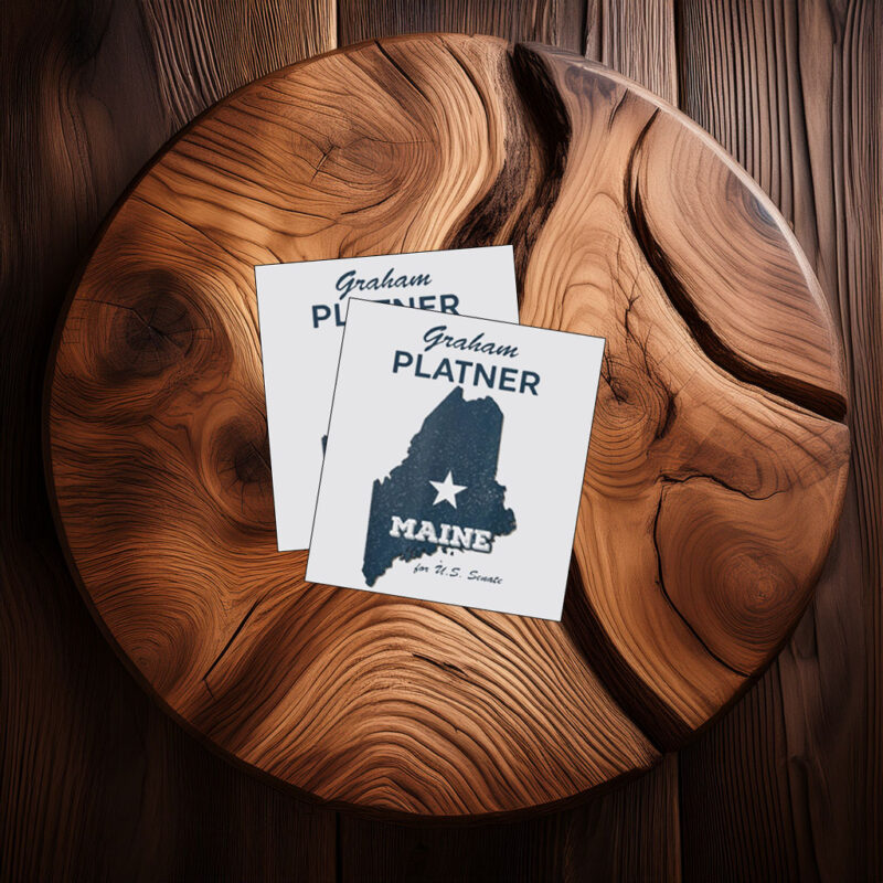 Vintage Graham Platner for U.S. Senate from Maine 2026 Sticker