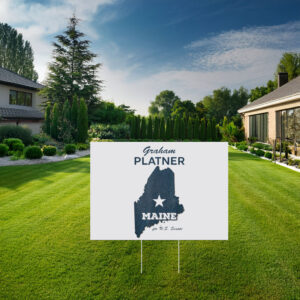 Vintage Graham Platner for U.S. Senate from Maine 2026 Yard Sign
