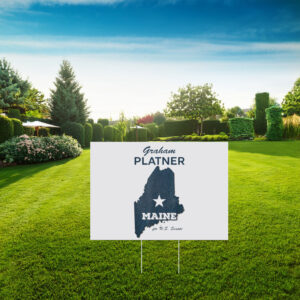 Vintage Graham Platner for U.S. Senate from Maine 2026 Yard Sign